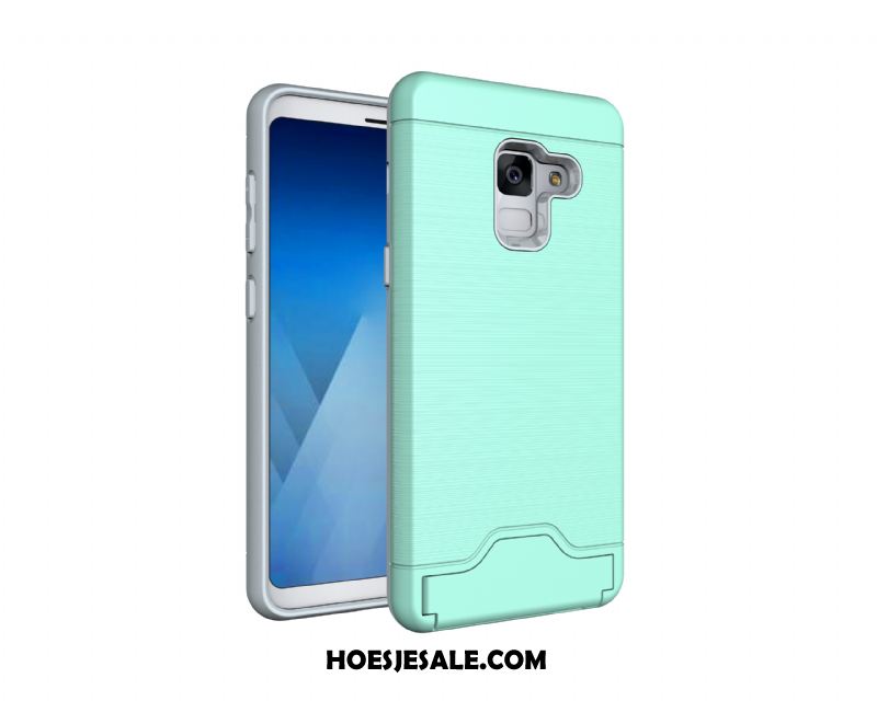 Samsung Galaxy A8 2018 Hoesje Hoes Trend Anti-fall Mobiele Telefoon Kaart Goedkoop