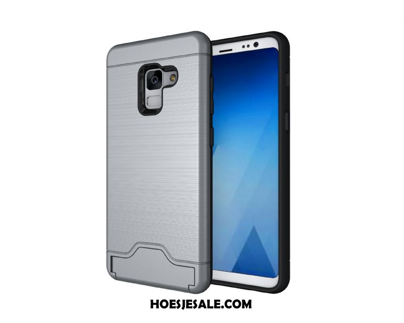 Samsung Galaxy A8 2018 Hoesje Hoes Trend Anti-fall Mobiele Telefoon Kaart Goedkoop