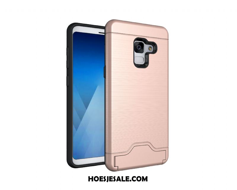 Samsung Galaxy A8 2018 Hoesje Hoes Trend Anti-fall Mobiele Telefoon Kaart Goedkoop