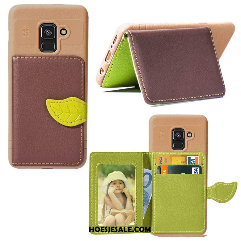 Samsung Galaxy A8 2018 Hoesje Mobiele Telefoon Ster Anti-fall Portemonnee Folio Online