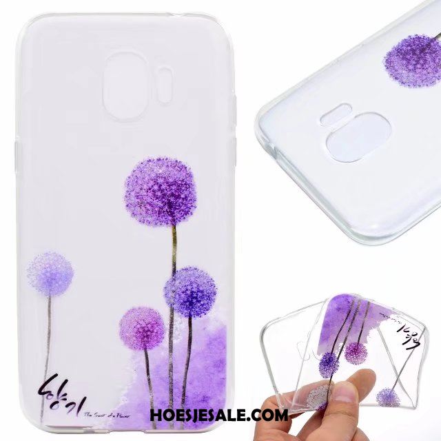 Samsung Galaxy A8 2018 Hoesje Purper Zacht Mobiele Telefoon Bescherming Hoes Sale