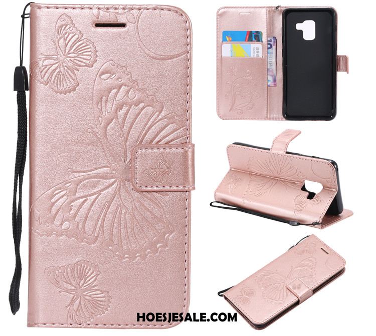 Samsung Galaxy A8 2018 Hoesje Ster Hoes Zacht Anti-fall Leren Etui Korting