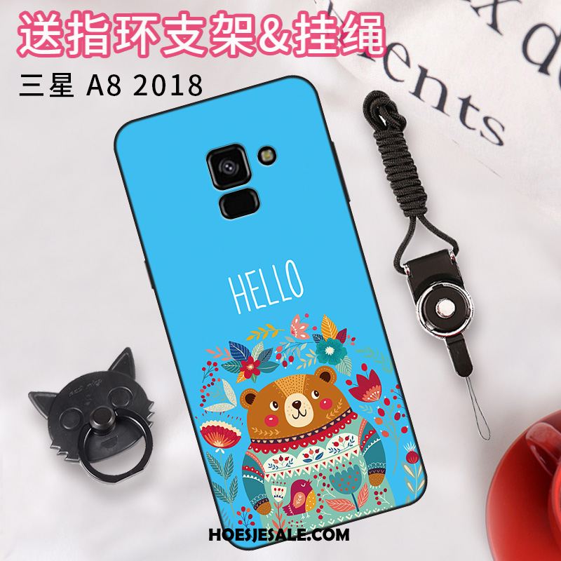 Samsung Galaxy A8 2018 Hoesje Trend Ster Hoes Anti-fall Eenvoudige Kopen