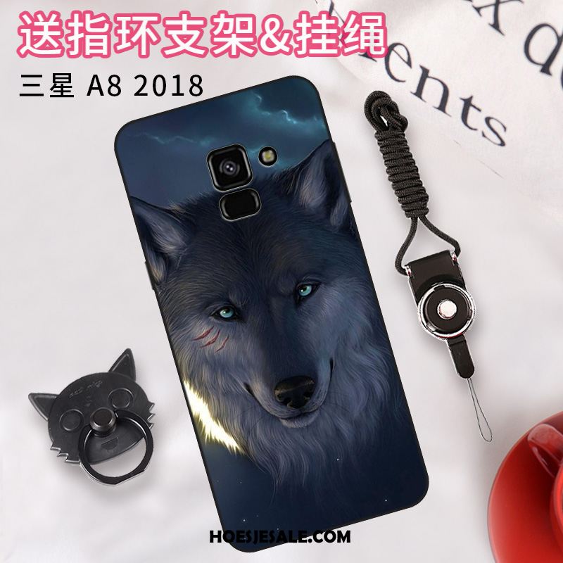 Samsung Galaxy A8 2018 Hoesje Trend Ster Hoes Anti-fall Eenvoudige Kopen