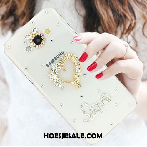 Samsung Galaxy A8 Hoesje Anti-fall Met Strass Trend Wit Mobiele Telefoon Kopen