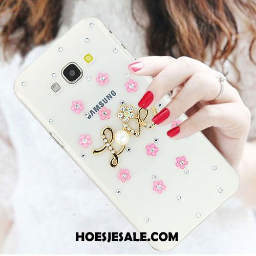 Samsung Galaxy A8 Hoesje Anti-fall Met Strass Trend Wit Mobiele Telefoon Kopen