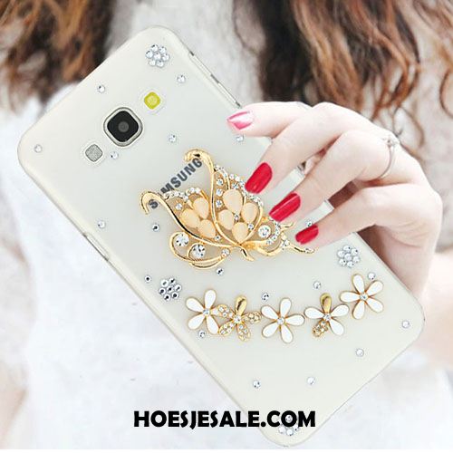 Samsung Galaxy A8 Hoesje Anti-fall Met Strass Trend Wit Mobiele Telefoon Kopen