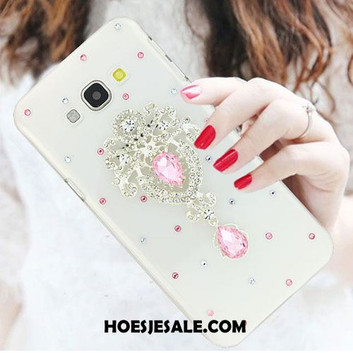 Samsung Galaxy A8 Hoesje Anti-fall Met Strass Trend Wit Mobiele Telefoon Kopen