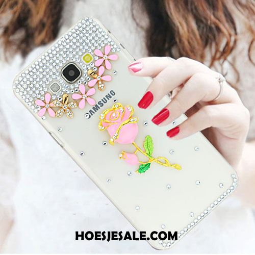 Samsung Galaxy A8 Hoesje Anti-fall Met Strass Trend Wit Mobiele Telefoon Kopen