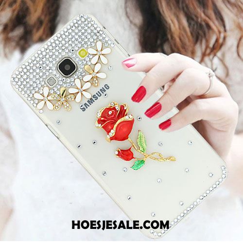 Samsung Galaxy A8 Hoesje Anti-fall Met Strass Trend Wit Mobiele Telefoon Kopen