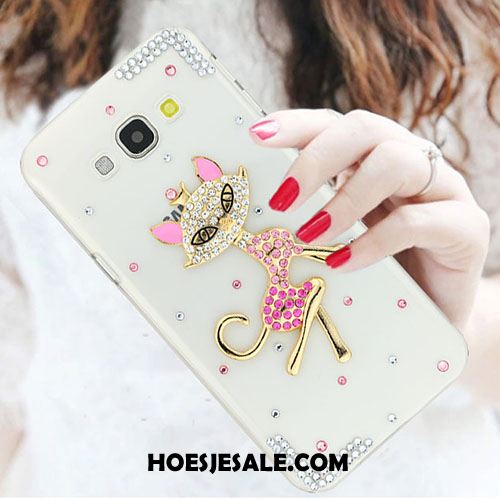 Samsung Galaxy A8 Hoesje Anti-fall Met Strass Trend Wit Mobiele Telefoon Kopen