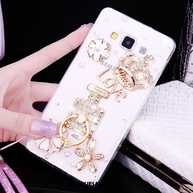 Samsung Galaxy A8 Hoesje Anti-fall Wit Met Strass Hanger Ster Aanbiedingen