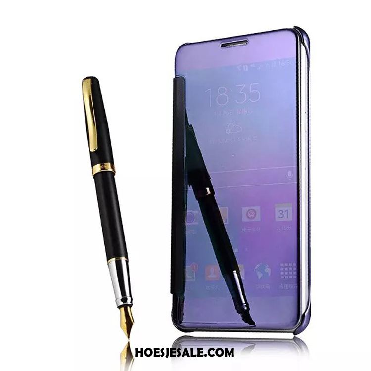 Samsung Galaxy A8 Hoesje Blauw Hard Mobiele Telefoon Ster Spiegel Korting