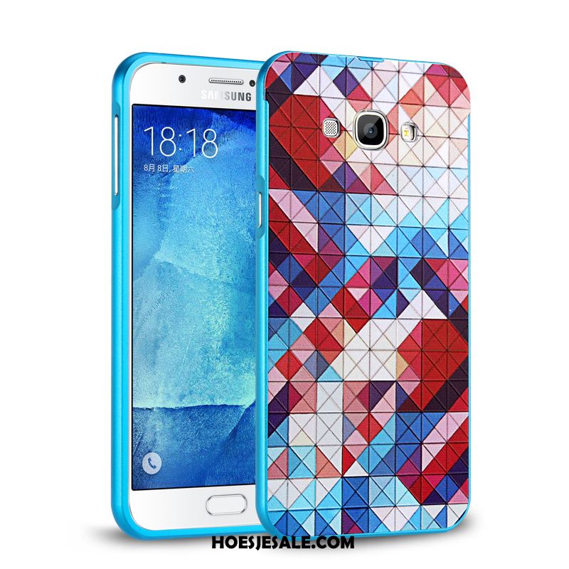 Samsung Galaxy A8 Hoesje Hard Hoes Omlijsting Achterklep Metaal Kopen