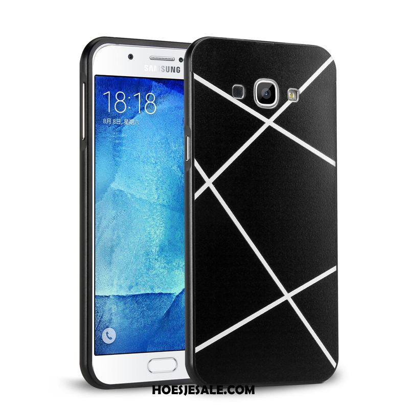 Samsung Galaxy A8 Hoesje Hard Hoes Omlijsting Achterklep Metaal Kopen