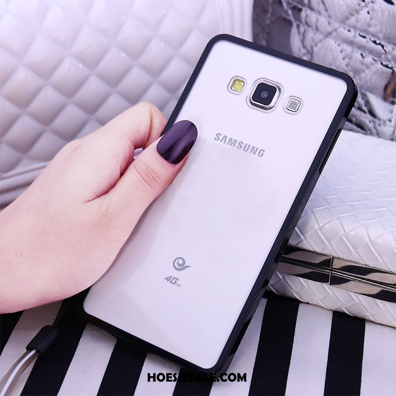 Samsung Galaxy A8 Hoesje Hoes Anti-fall Zwart Bescherming Ring Goedkoop