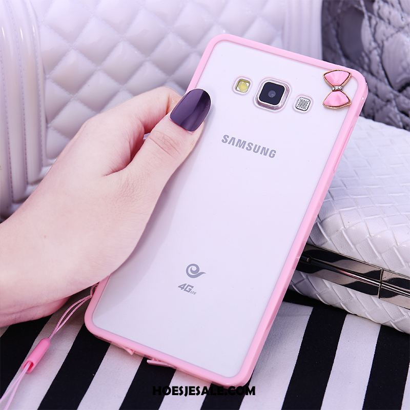 Samsung Galaxy A8 Hoesje Hoes Anti-fall Zwart Bescherming Ring Goedkoop