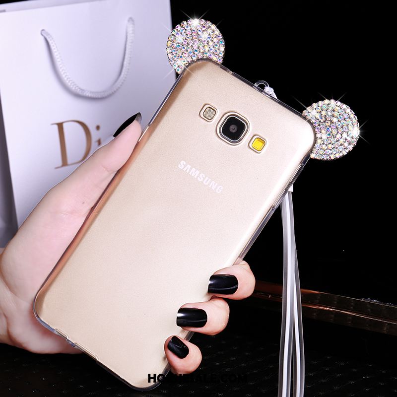 Samsung Galaxy A8 Hoesje Met Strass Zacht Mobiele Telefoon Roze Spotprent Korting