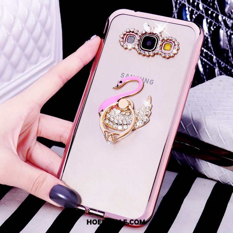 Samsung Galaxy A8 Hoesje Met Strass Zacht Ondersteuning Bescherming Ring Winkel