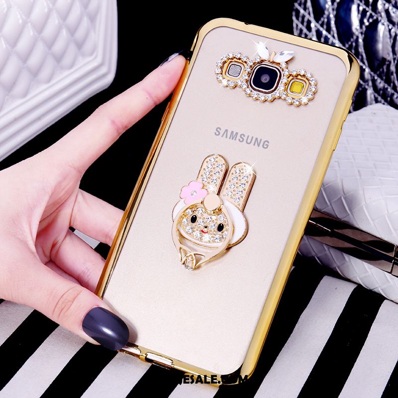 Samsung Galaxy A8 Hoesje Met Strass Zacht Ondersteuning Bescherming Ring Winkel