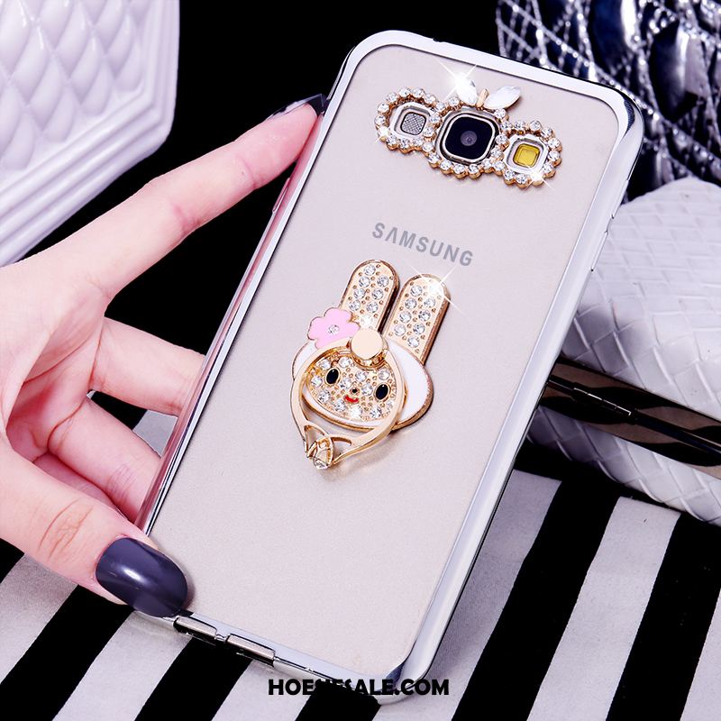 Samsung Galaxy A8 Hoesje Met Strass Zacht Ondersteuning Bescherming Ring Winkel