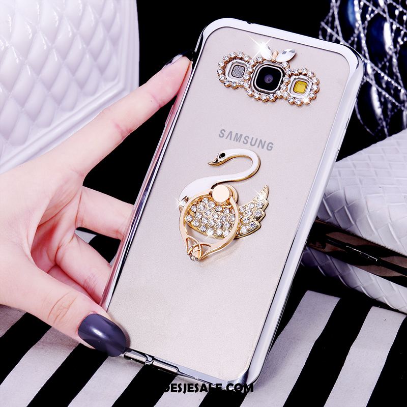 Samsung Galaxy A8 Hoesje Met Strass Zacht Ondersteuning Bescherming Ring Winkel