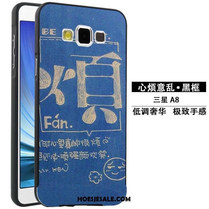 Samsung Galaxy A8 Hoesje Spotprent Hard Metaal Hoes Bescherming Kopen