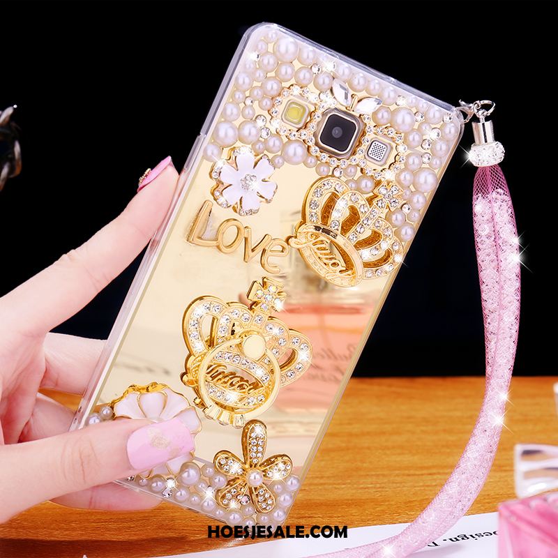 Samsung Galaxy A8 Hoesje Zacht All Inclusive Bescherming Met Strass Hanger Kopen