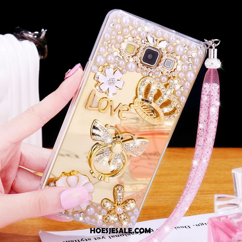 Samsung Galaxy A8 Hoesje Zacht All Inclusive Bescherming Met Strass Hanger Kopen