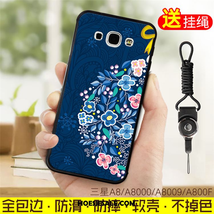 Samsung Galaxy A8 Hoesje Zwart Hanger Spotprent Ster Anti-fall Korting