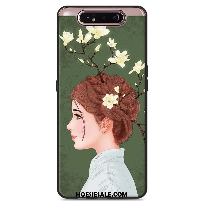 Samsung Galaxy A80 Hoesje Groen Kunst Vers Siliconen Ster Sale