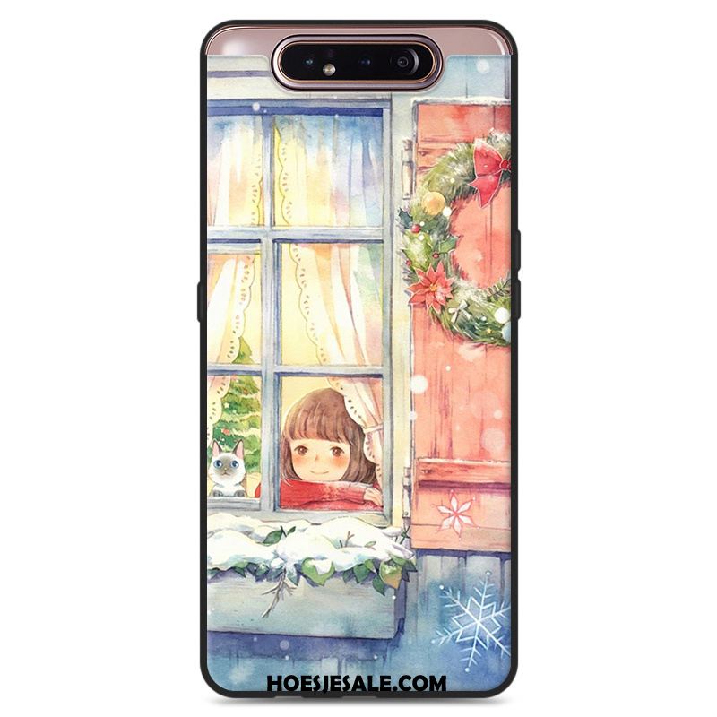 Samsung Galaxy A80 Hoesje Groen Kunst Vers Siliconen Ster Sale