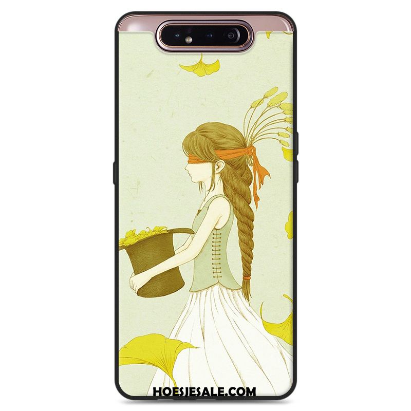 Samsung Galaxy A80 Hoesje Groen Kunst Vers Siliconen Ster Sale