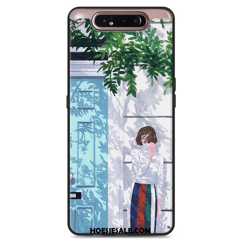 Samsung Galaxy A80 Hoesje Groen Kunst Vers Siliconen Ster Sale