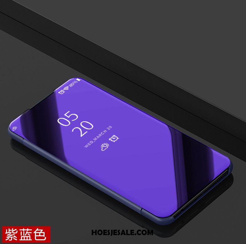 Samsung Galaxy A80 Hoesje Purper Mobiele Telefoon Clamshell Bescherming Leren Etui Aanbiedingen