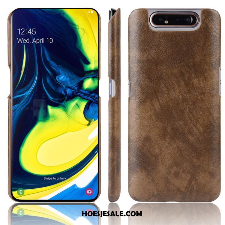 Samsung Galaxy A80 Hoesje Soort Aziatische Vrucht Hard Tas Ster Leer Sale