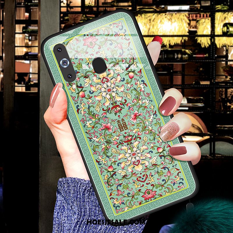 Samsung Galaxy A8s Hoesje Anti-fall All Inclusive Ster Blauw Patroon Sale