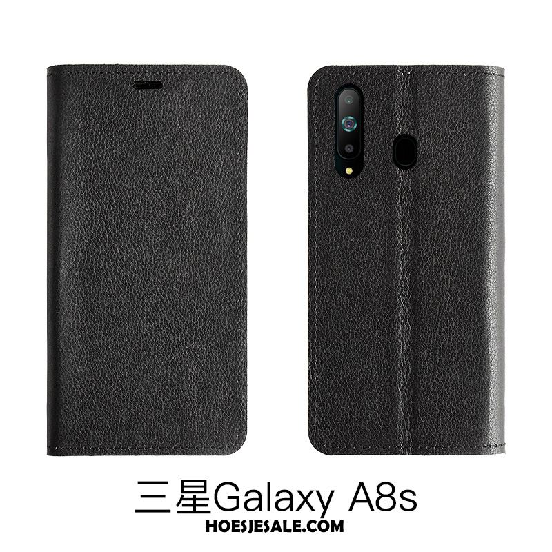 Samsung Galaxy A8s Hoesje High End Bescherming Leren Etui Anti-fall Ster Sale