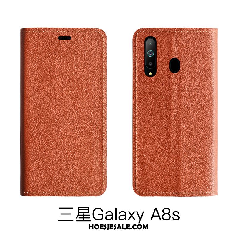 Samsung Galaxy A8s Hoesje High End Bescherming Leren Etui Anti-fall Ster Sale