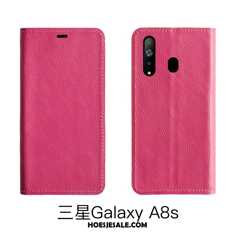 Samsung Galaxy A8s Hoesje High End Bescherming Leren Etui Anti-fall Ster Sale