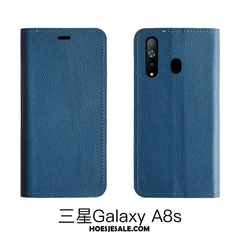 Samsung Galaxy A8s Hoesje High End Bescherming Leren Etui Anti-fall Ster Sale