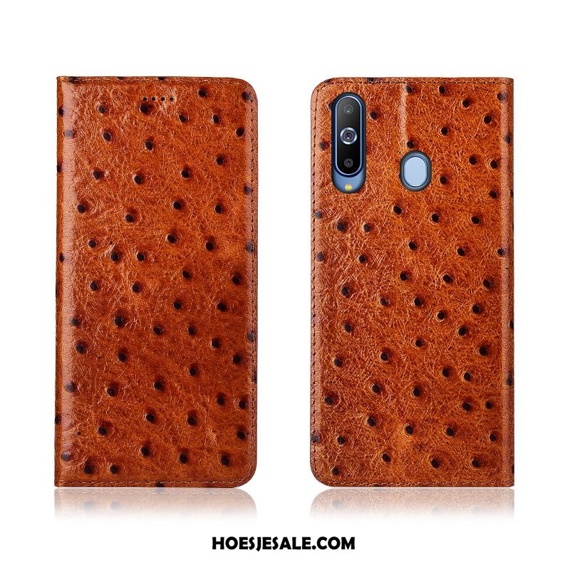 Samsung Galaxy A8s Hoesje Leren Etui Anti-fall Hoes All Inclusive Echt Leer Korting