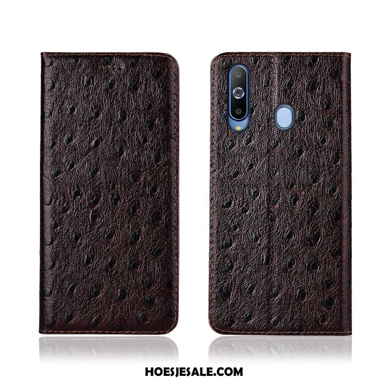 Samsung Galaxy A8s Hoesje Leren Etui Anti-fall Hoes All Inclusive Echt Leer Korting