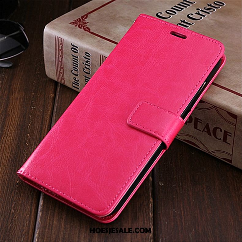 Samsung Galaxy A9 2018 Hoesje Folio Bescherming Rood Ster Trend