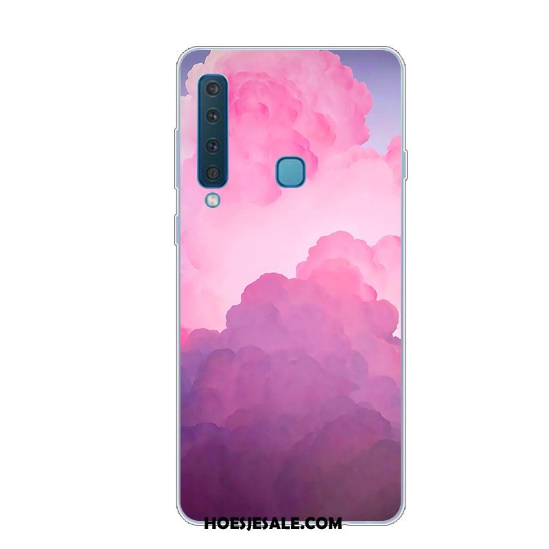 Samsung Galaxy A9 2018 Hoesje Hoes Roze Zacht Scheppend Trend Online