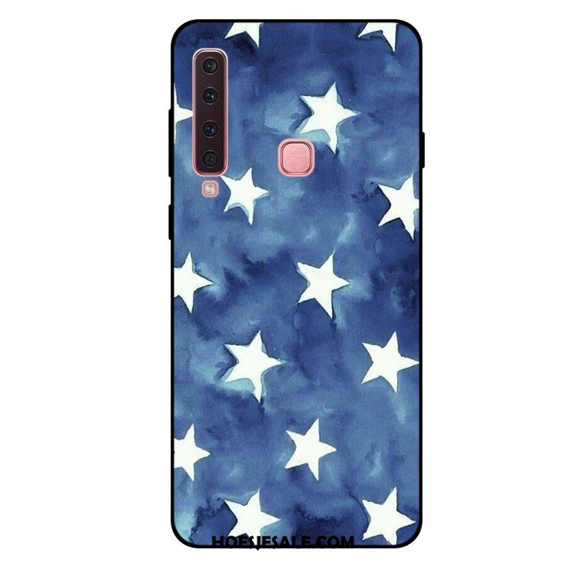 Samsung Galaxy A9 2018 Hoesje Siliconen Spotprent Pas All Inclusive Blauw Sale