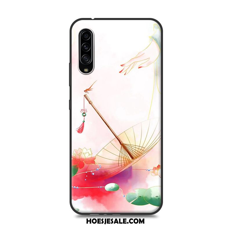 Samsung Galaxy A90 5g Hoesje Chinese Stijl Siliconen Bescherming Roze Persoonlijk Online