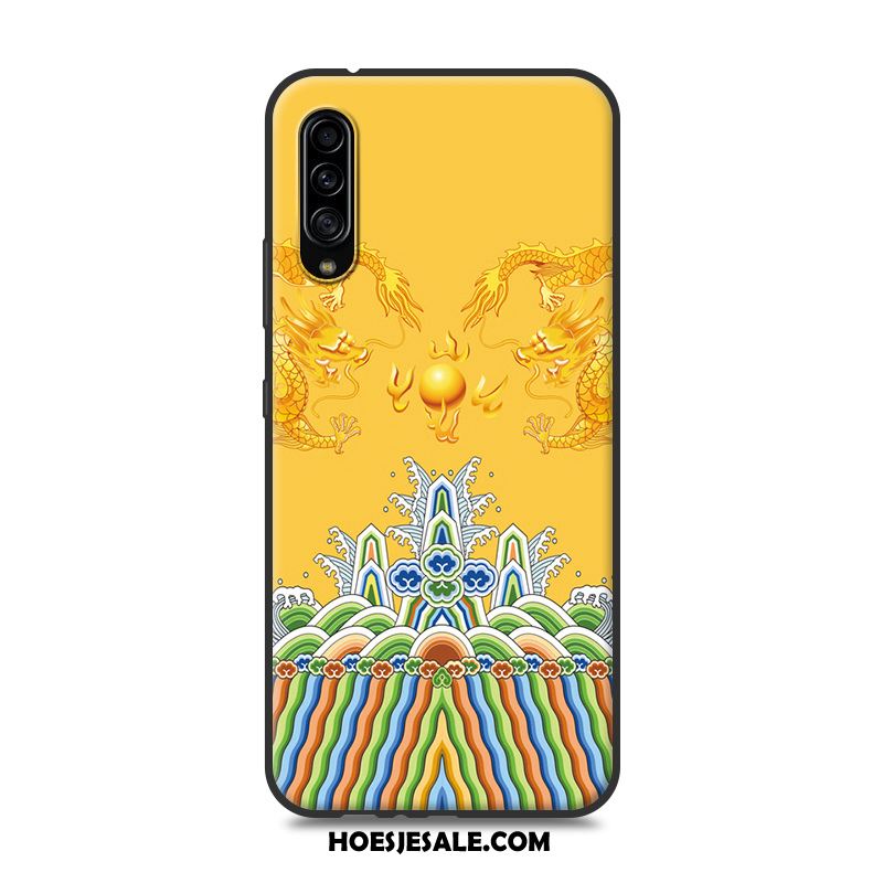 Samsung Galaxy A90 5g Hoesje Hoes Lovers Geel Ster Bescherming Goedkoop