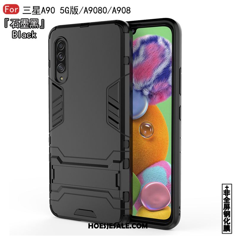 Samsung Galaxy A90 5g Hoesje Hoes Wit Hard Zacht Patroon Goedkoop