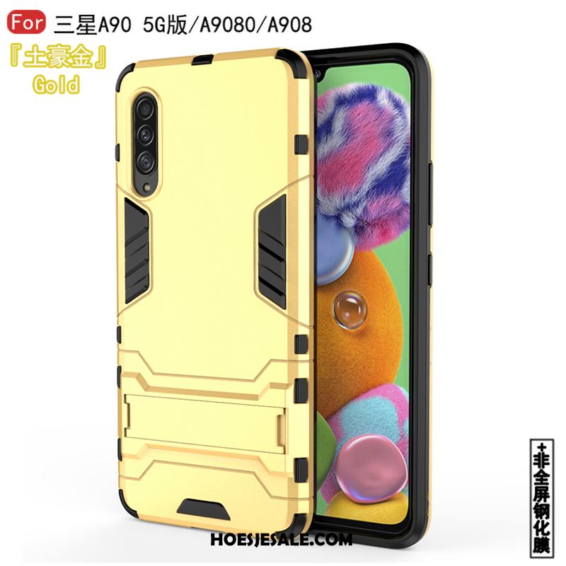 Samsung Galaxy A90 5g Hoesje Hoes Wit Hard Zacht Patroon Goedkoop